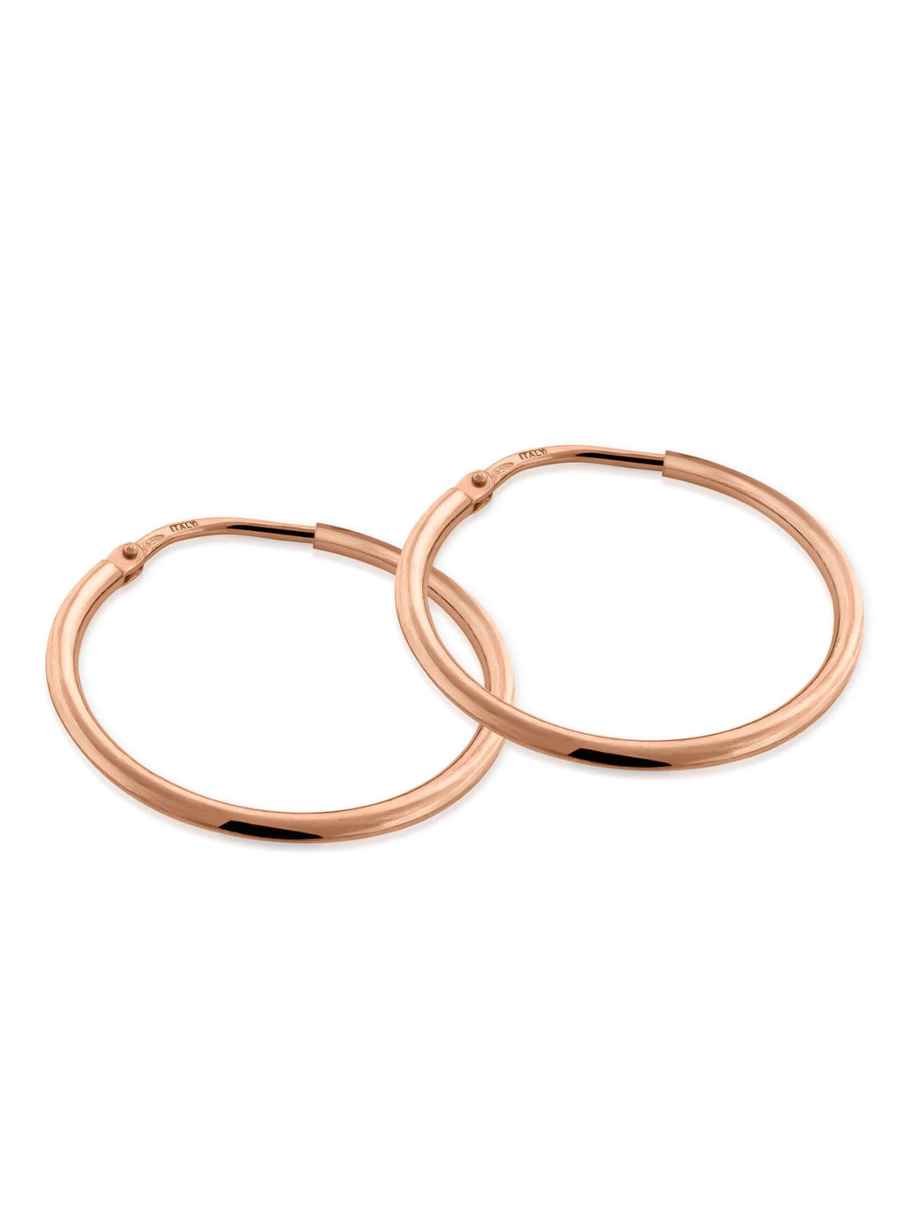 Kreis Creolen HOOP Dezent Roségold Vergoldet