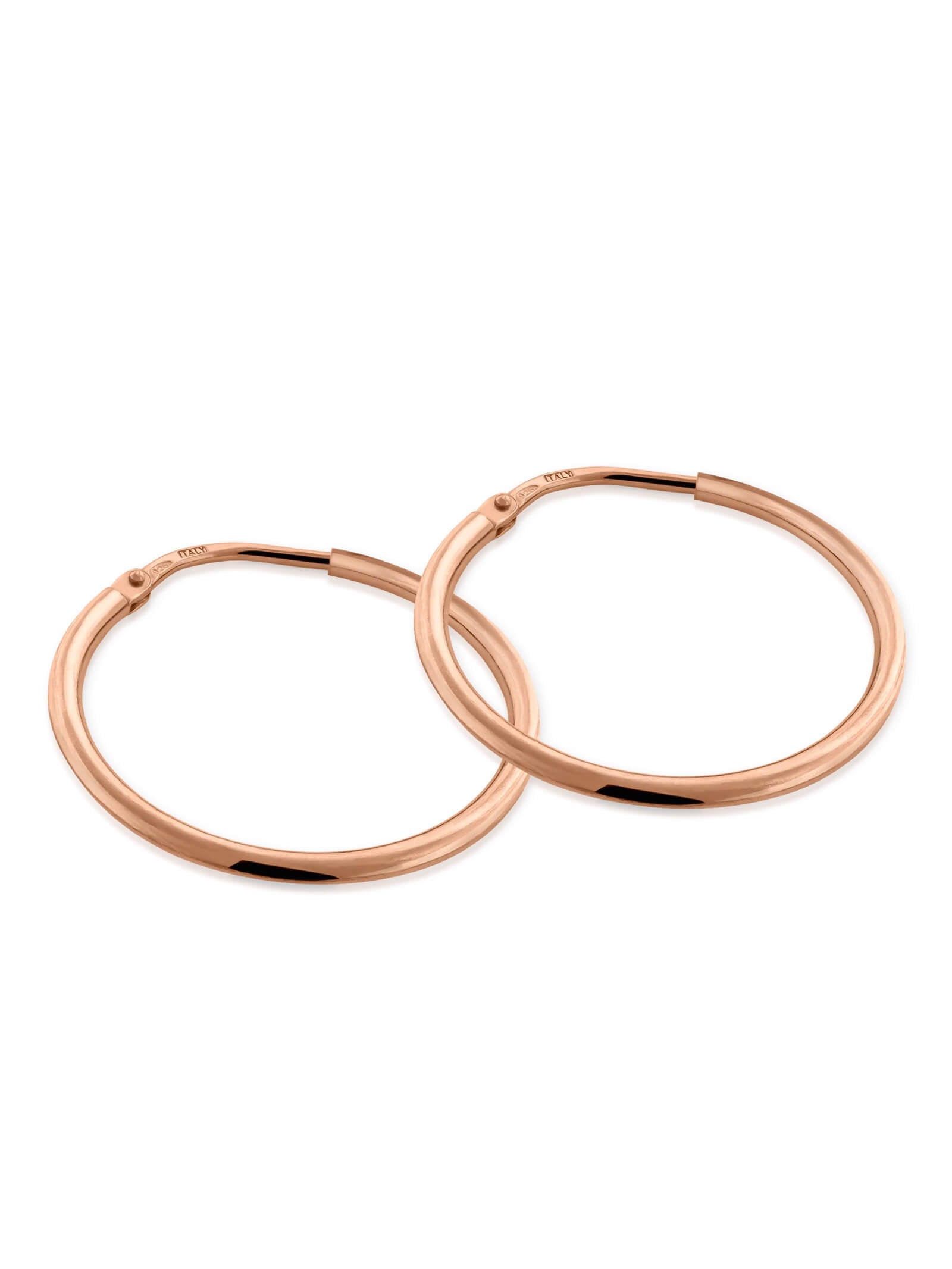 Kreis Creolen HOOP Dezent Roségold Vergoldet