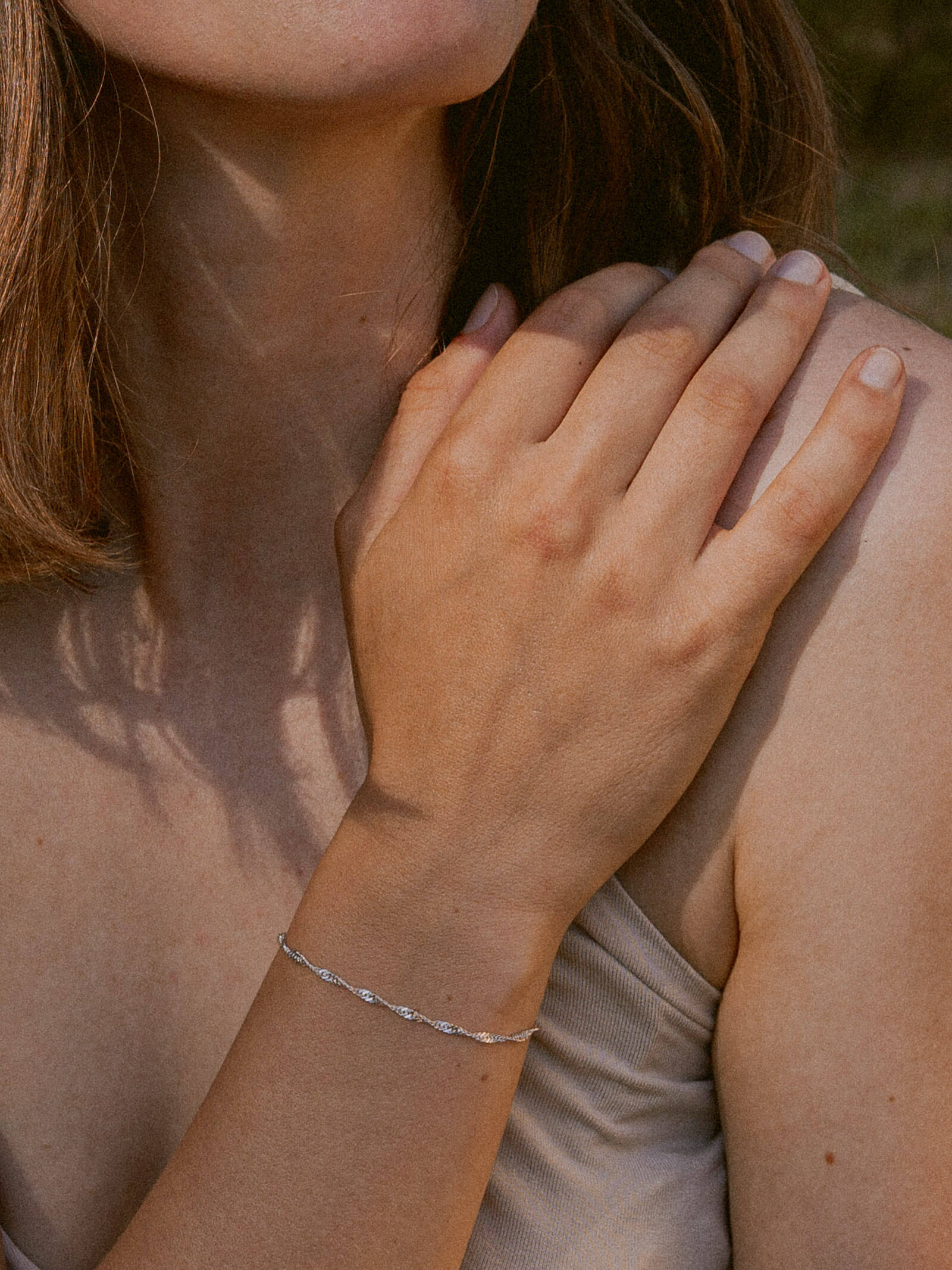 Armband Singapurkette SINGAPORE Elegant Silber