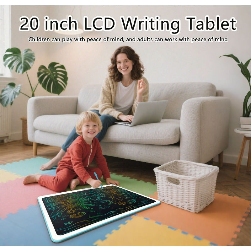 NNETM 20-Inch LCD Writing Tablet – Rechargeable Kids Drawing Board & Learning Easel-2