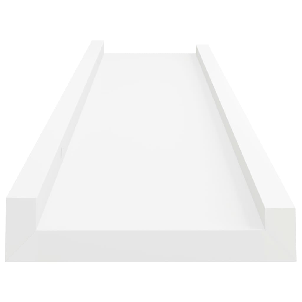 NNEVL Picture Frame Ledge Shelves 2 pcs White 60x9x3 cm MDF-3