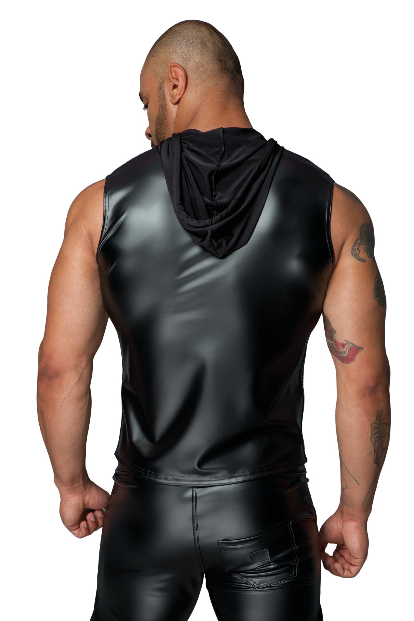 Hooded Shirt with 2-way zipper H062 - 3XL-4