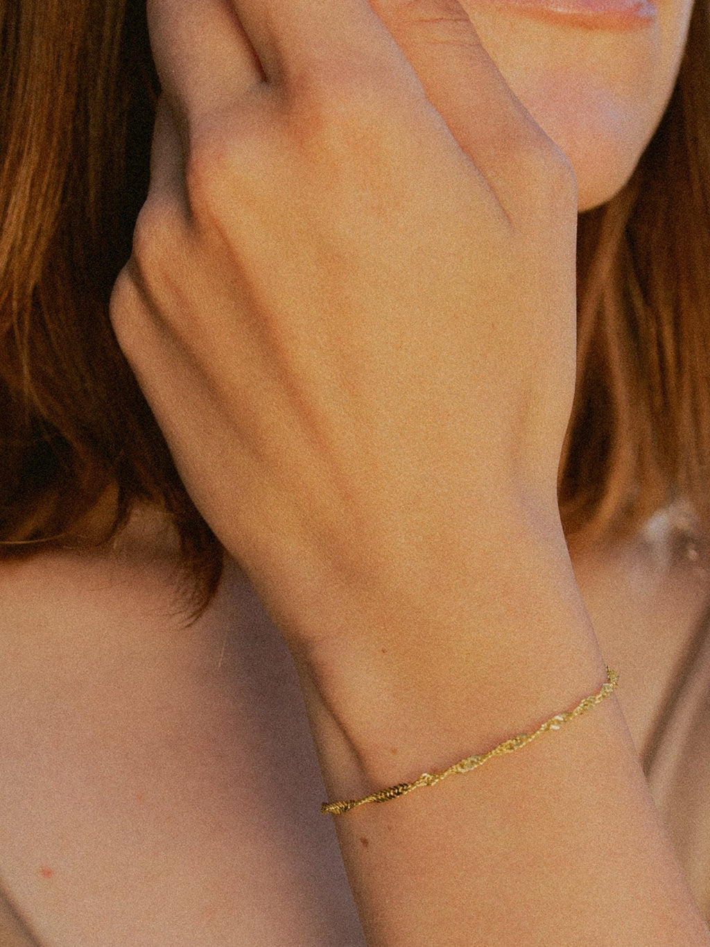 Armband Singapurkette SINGAPORE Elegant 14k Echtgold